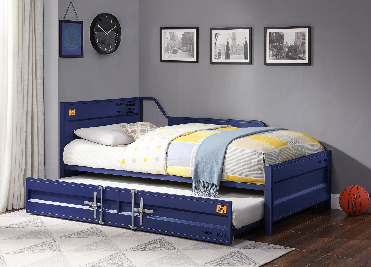 Kamotsu Daybed w/Trundle - Blue