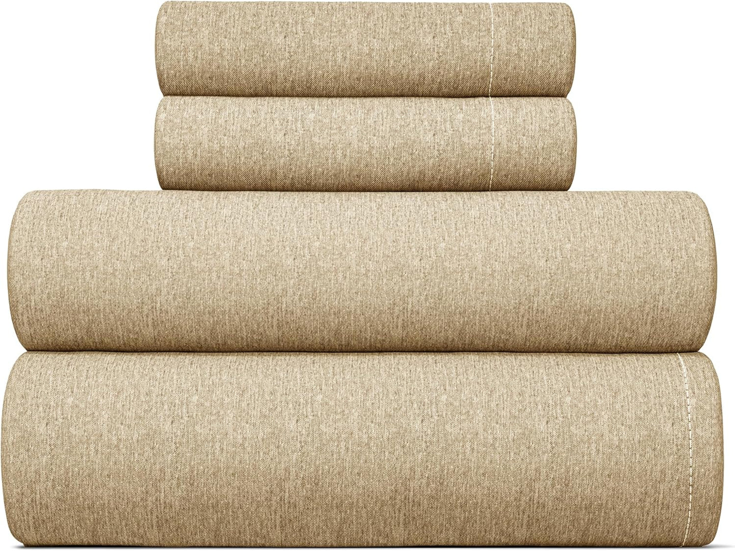 Queen 6 Piece Sheet Set - Comfy Breathable & Cooling - Ultra Soft Hotel Luxury Bedding Set w/ 8-16 Inch Deep Pockets - 1 Flat & 1 Fitted Sheet & 4 Pillowcases - Cozy, Wrinkle Free & Easy Care - White