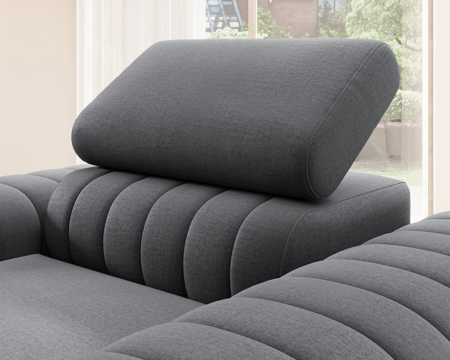 Laurence Modern Accent Chair - Dark Grey