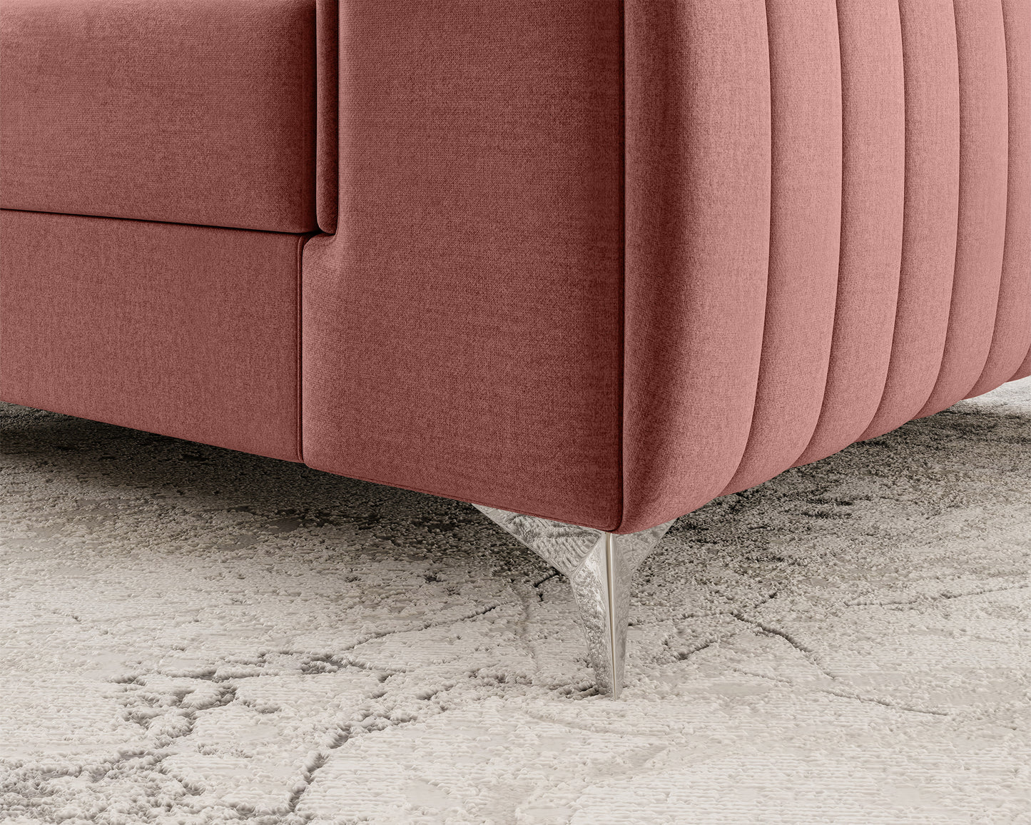Laurence Modern Accent Chair - Plum