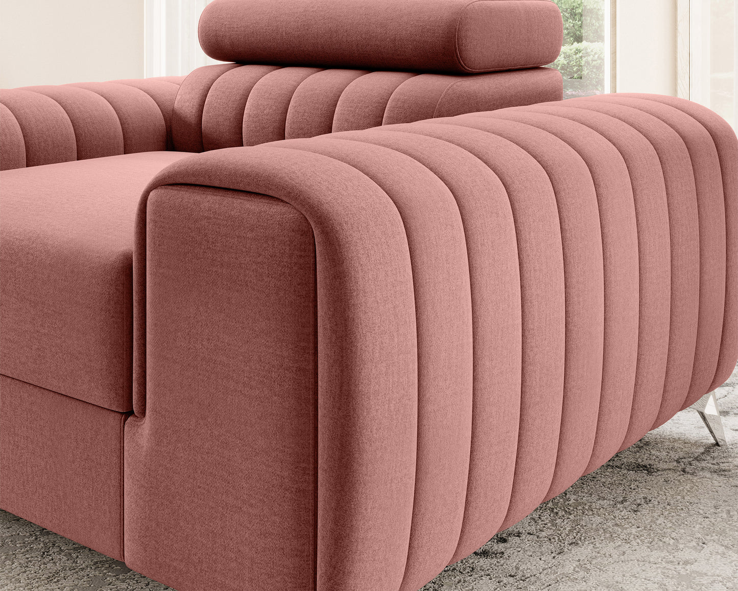 Laurence Modern Accent Chair - Plum