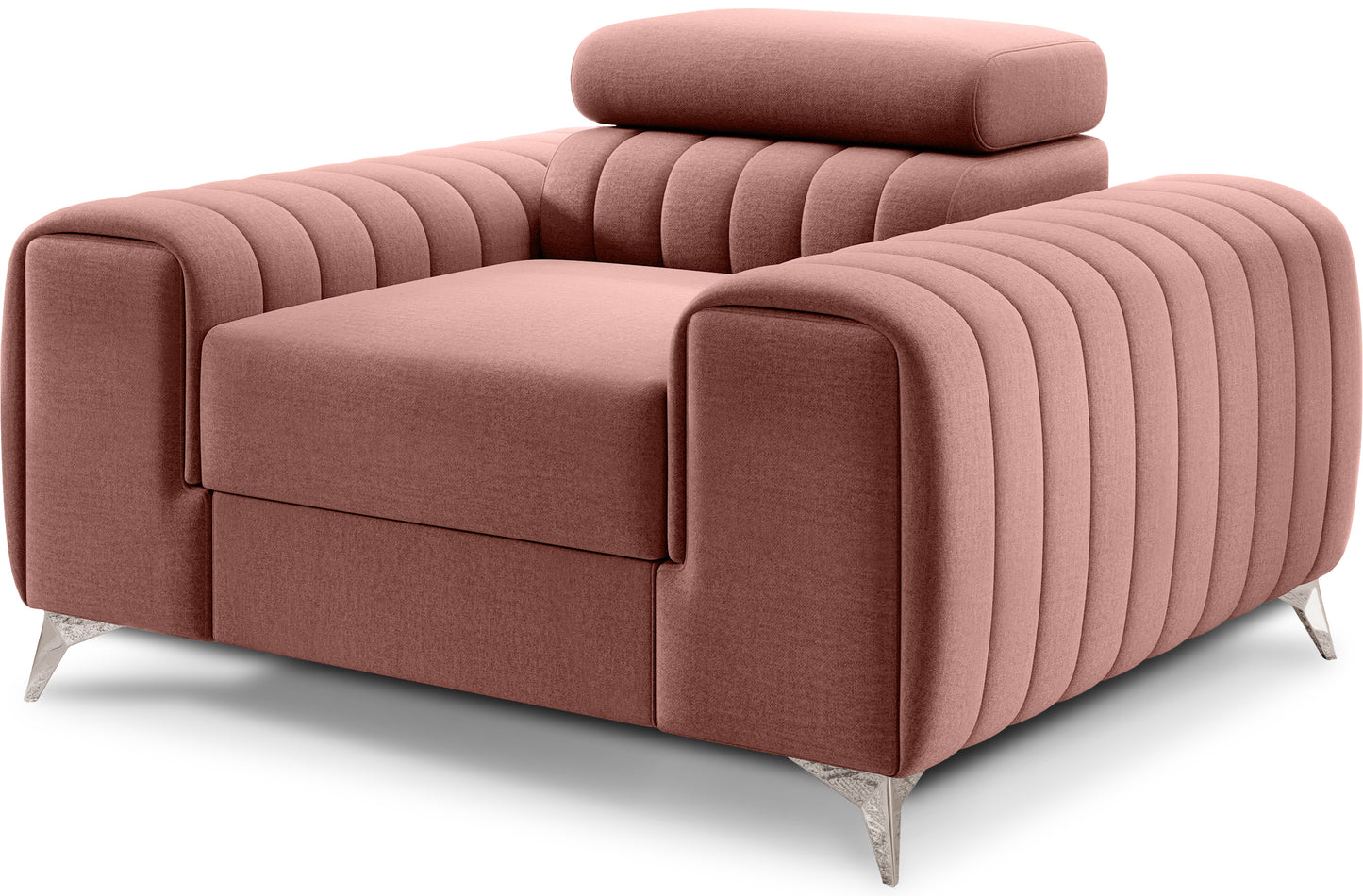 Laurence Modern Accent Chair - Plum
