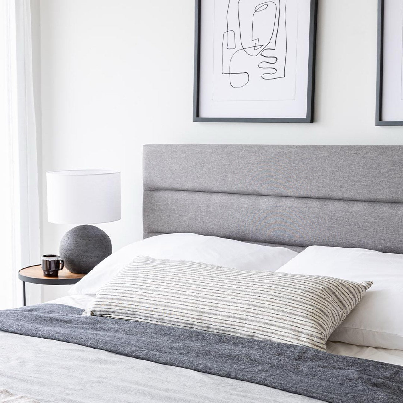 Justin Queen Storage Bed - Greige