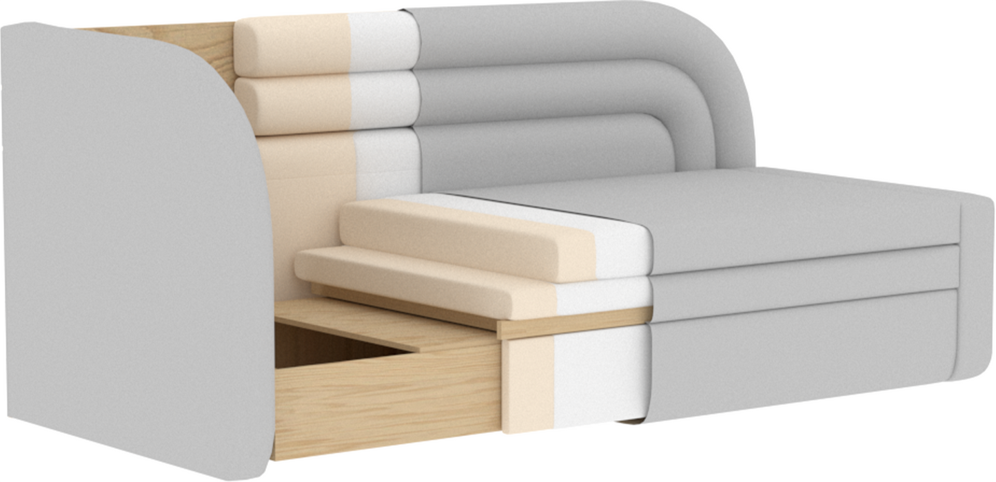 Fabillo Storage Sleeper Sofa - Beige