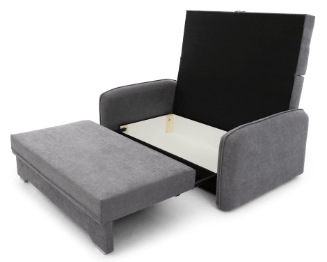 Laine Condo Style 2 Seater Storage Sleeper Sofa - Medium Grey