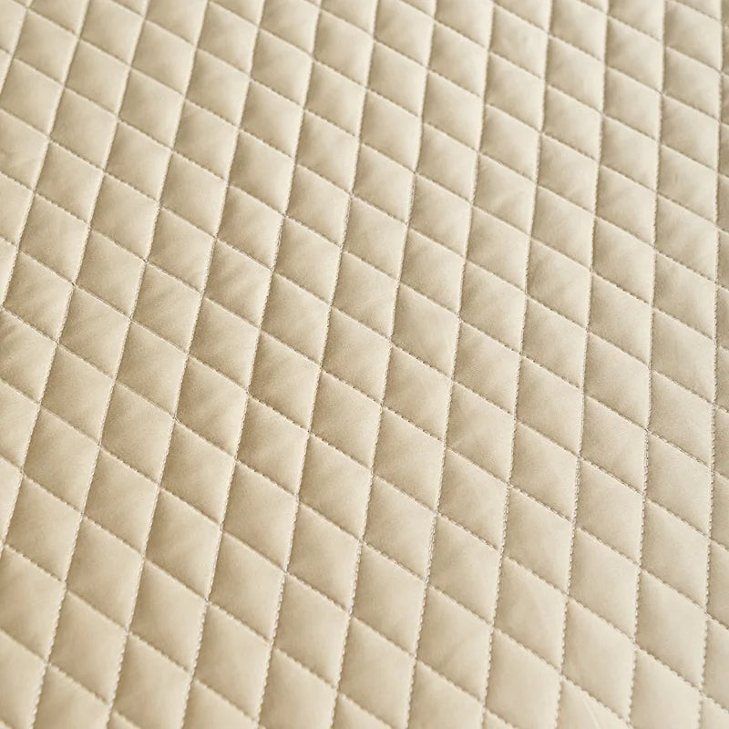 Avignon 3 Pc Light Weight Quilted Comforter Set - Champagne/Dark Grey/Beige/Steel Blue/Burgundy/White/Olive Green/Blush Pink