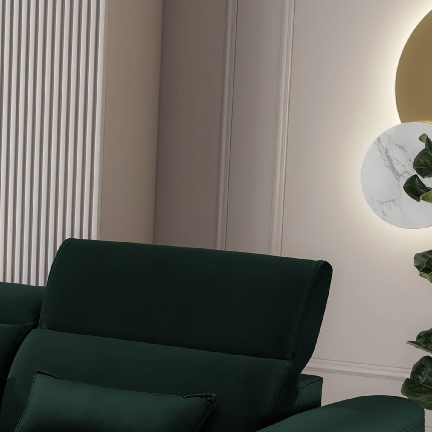 Foble Sectional Storage Sleeper Chaise Sofa - Emerald Green