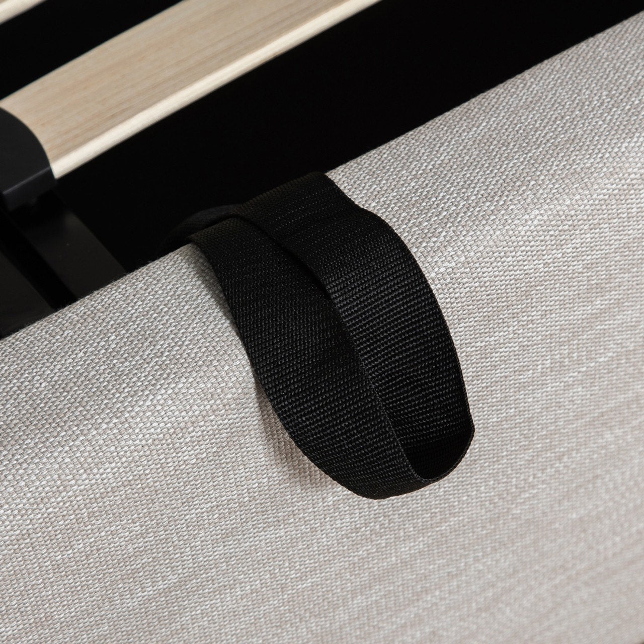 Julia King Storage Bed - Sand