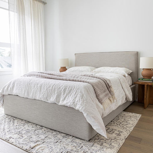 Julia Queen Storage Bed - Sand