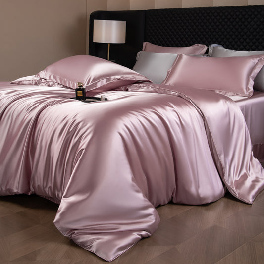 Lustre Luxe Elegant Duvet Set - Fairy Pink