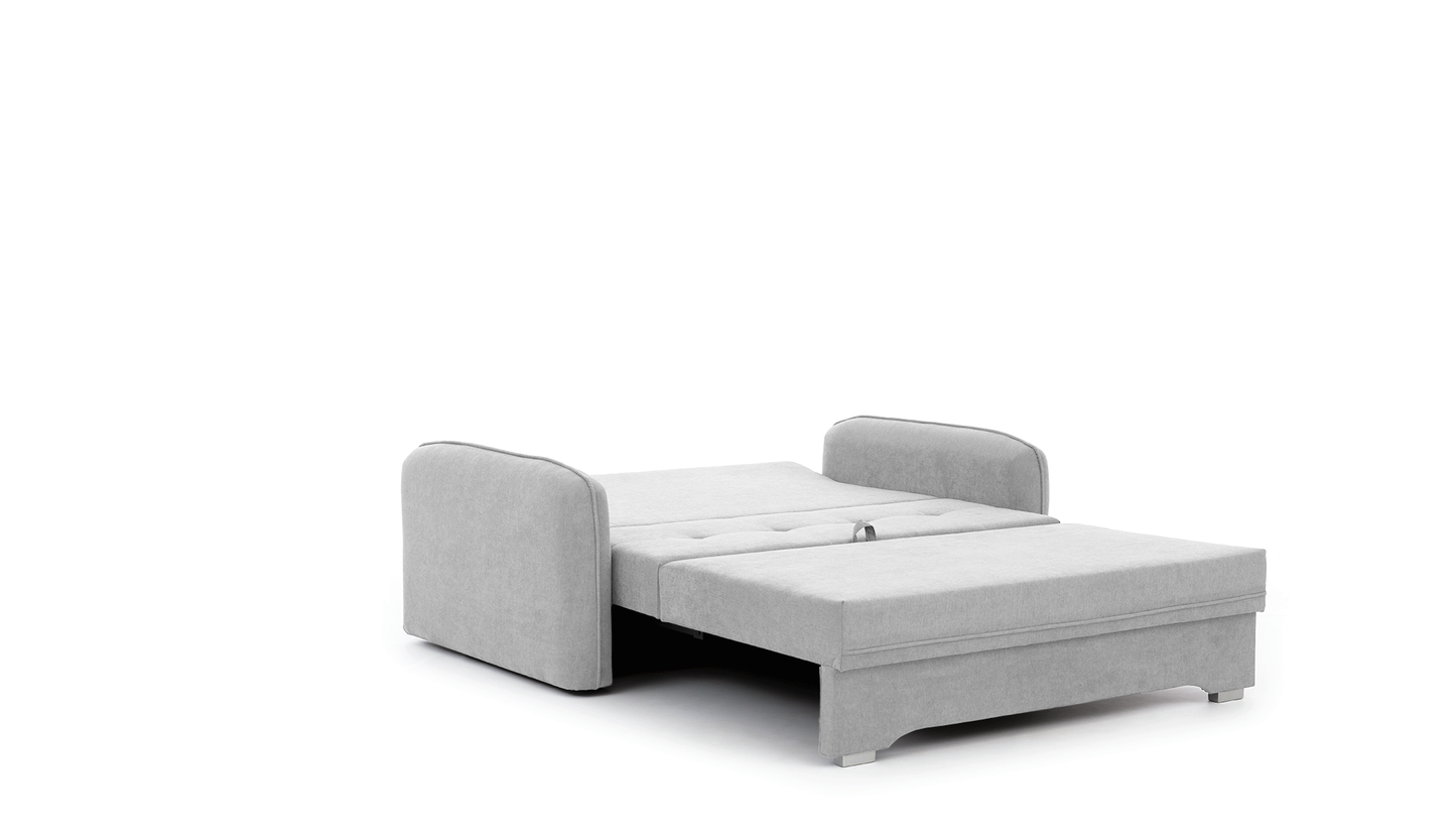 Laine Condo Style 2 Seater Storage Sleeper Sofa - Light Grey