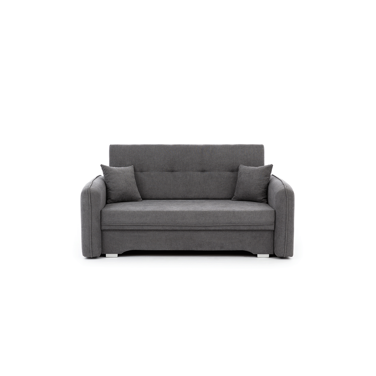 Laine Condo Style 2 Seater Storage Sleeper Sofa - Medium Grey