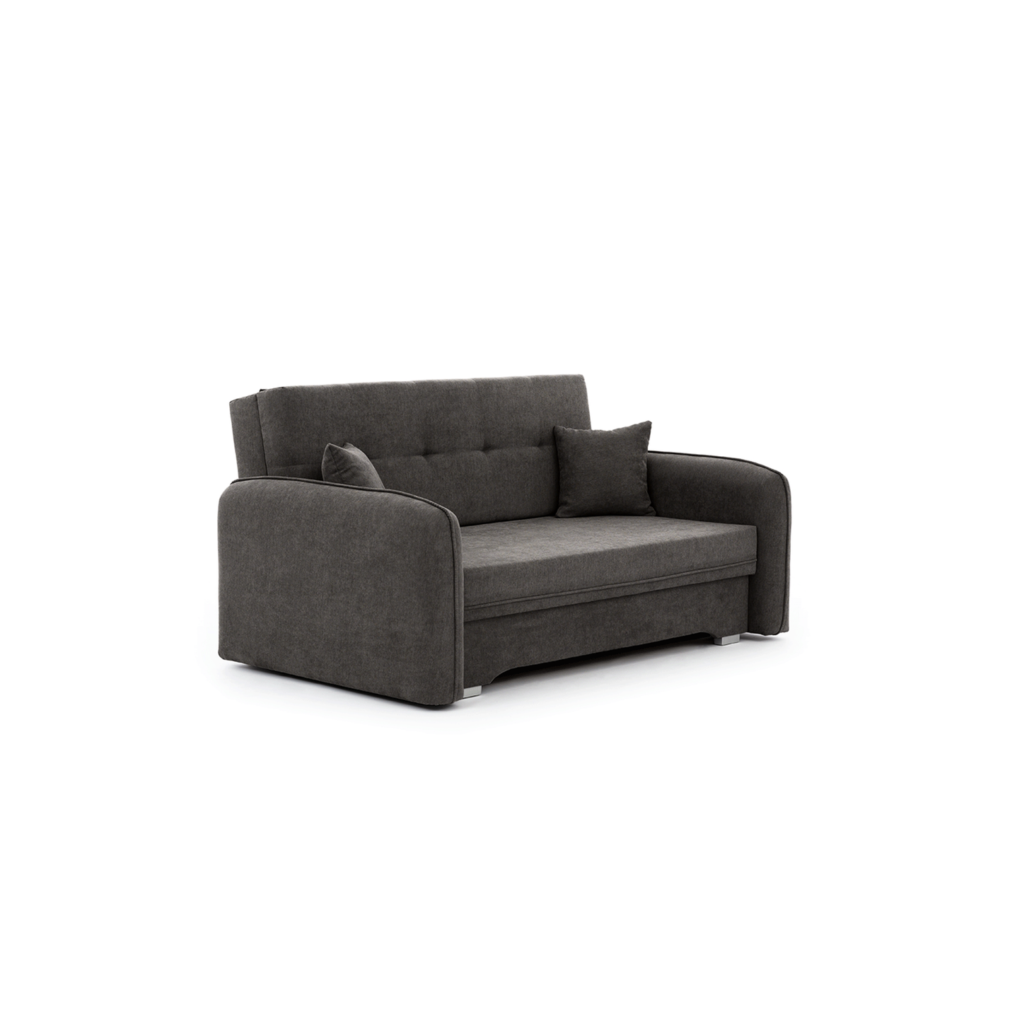 Laine Condo Style 2 Seater Storage Sleeper Sofa - Dark Grey