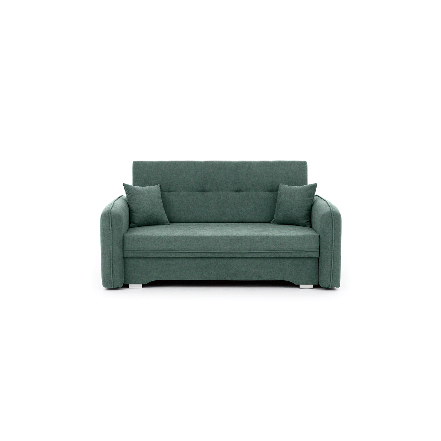 Laine Condo Style 2 Seater Storage Sleeper Sofa - Jade Green