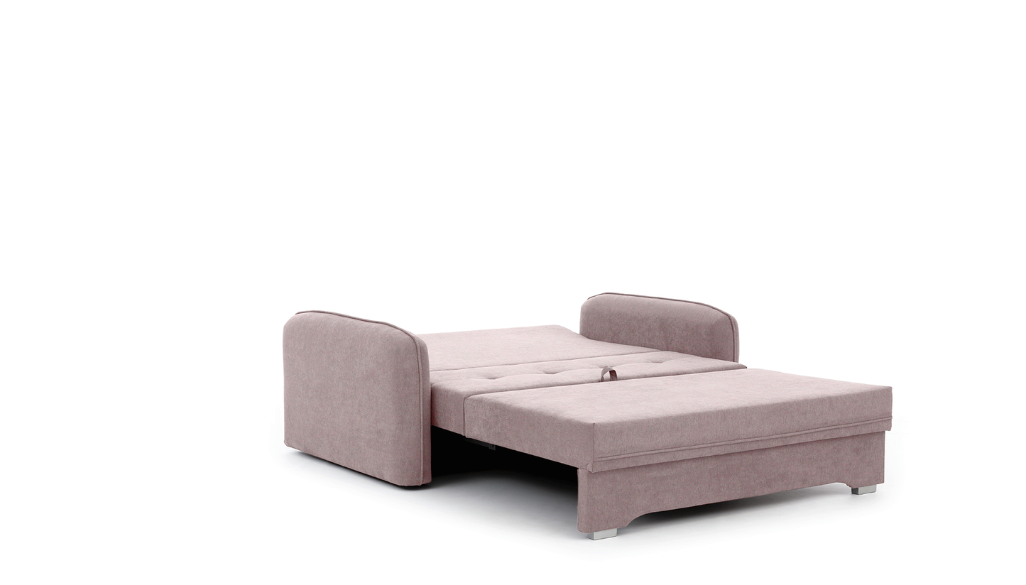 Laine Condo Style 2 Seater Storage Sleeper Sofa - Blush