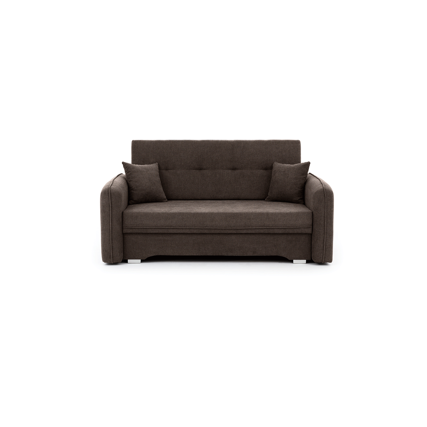 Laine Condo Style 2 Seater Storage Sleeper Sofa - Brown
