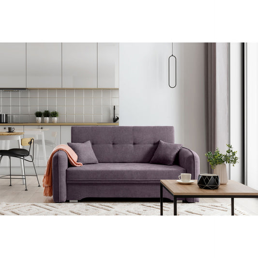 Laine Condo Style 2 Seater Storage Sleeper Sofa - Plum Purple