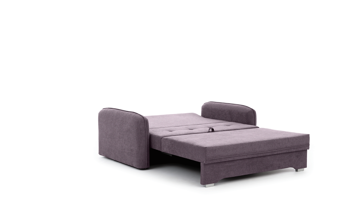 Laine Condo Style 2 Seater Storage Sleeper Sofa - Plum Purple