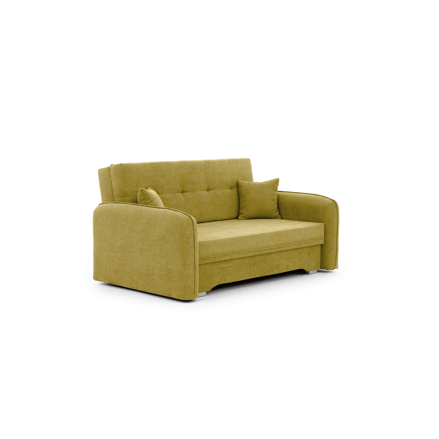 Laine Condo Style 2 Seater Storage Sleeper Sofa - Mustard