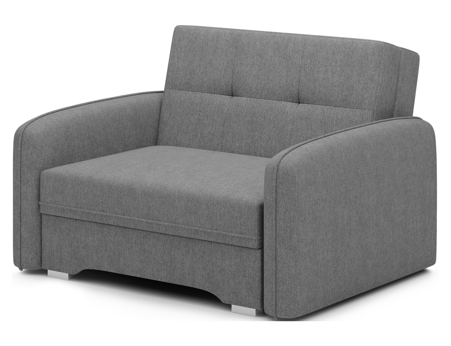 Laine Condo Style 1 Seater Storage Sleeper Sofa - Medium Grey