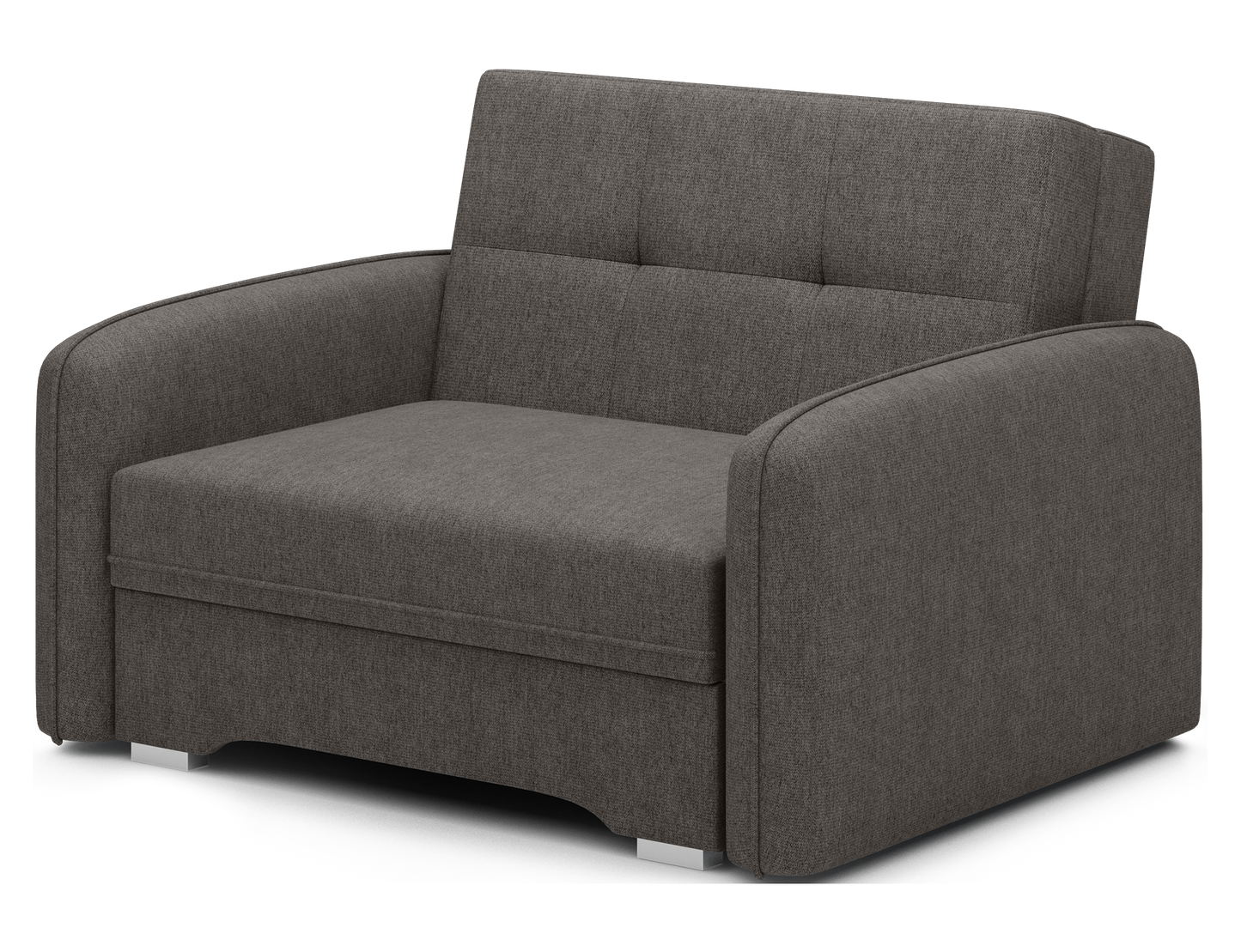 Laine Condo Style 1 Seater Storage Sleeper Sofa - Dark Grey