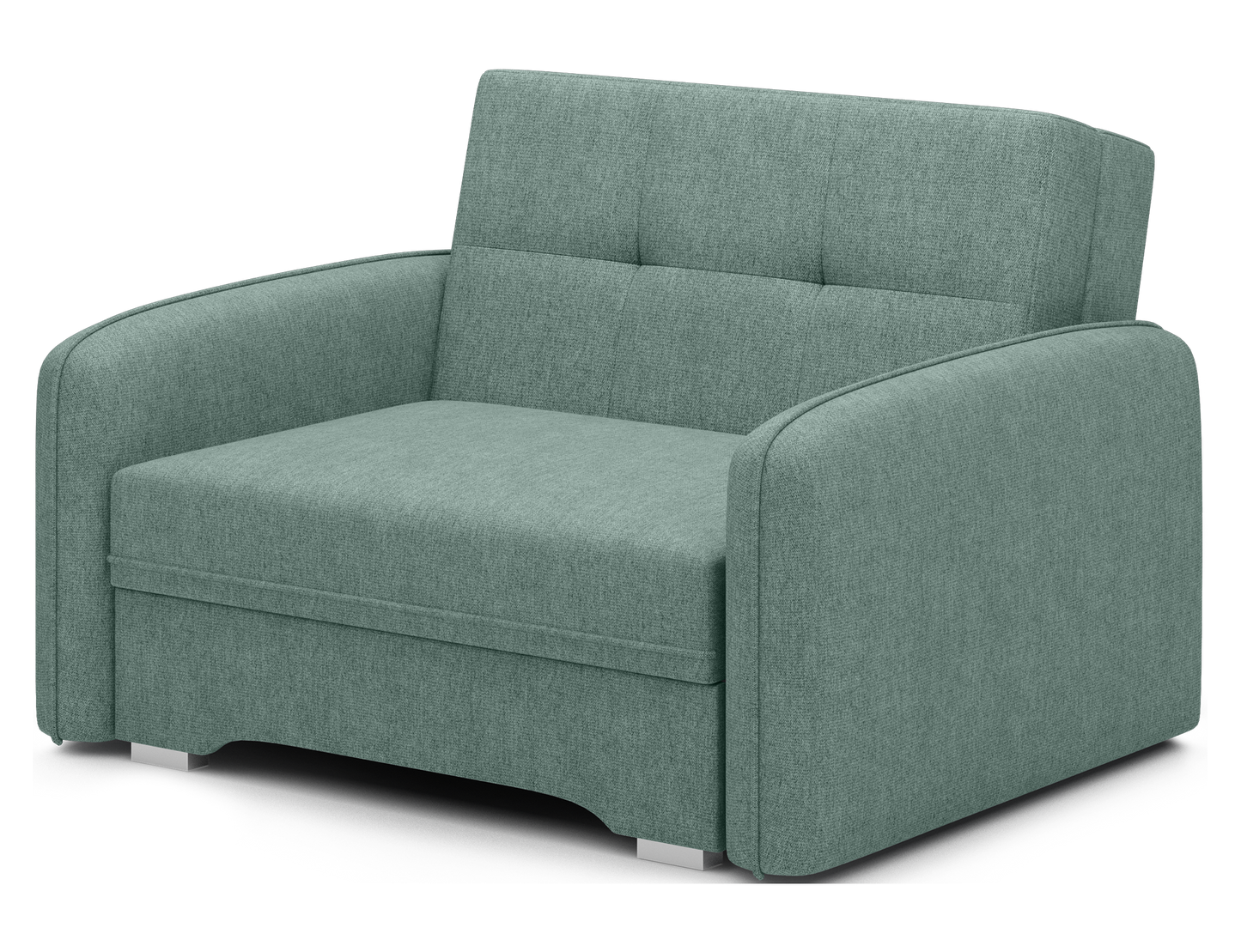 Laine Condo Style 1 Seater Storage Sleeper Sofa - Jade Green