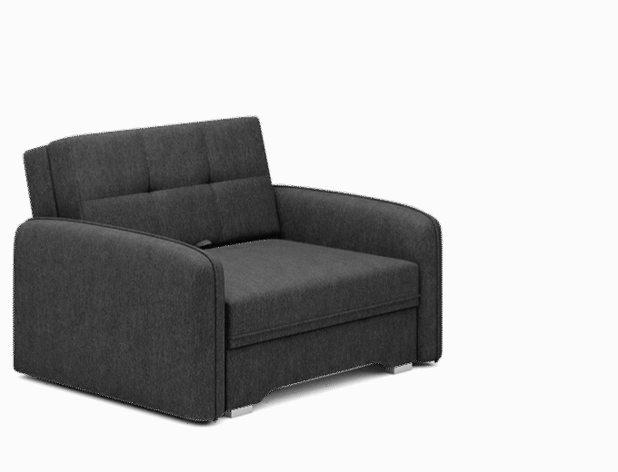 Laine Condo Style 1 Seater Storage Sleeper Sofa - Black