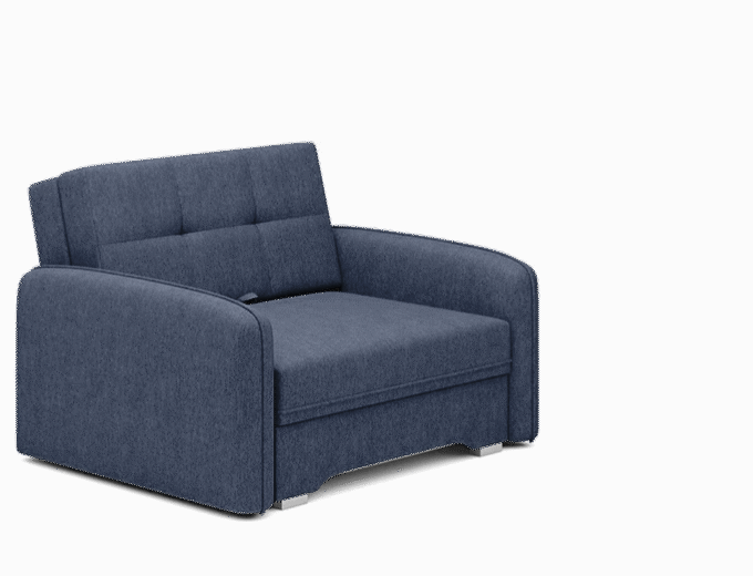 Laine Condo Style 1 Seater Storage Sleeper Sofa - Navy Blue