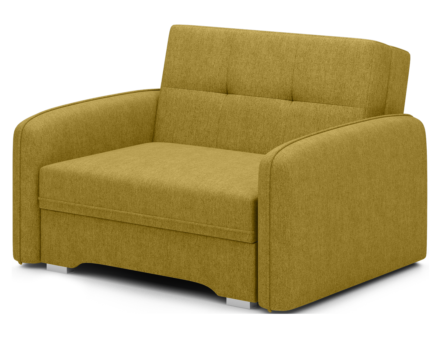 Laine Condo Style 1 Seater Storage Sleeper Sofa - Mustard