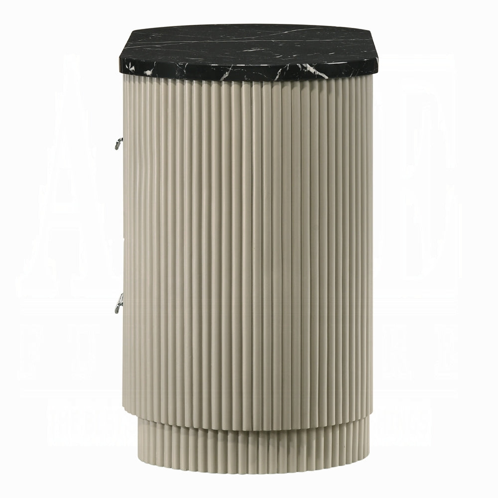 Rhone Luxury Chanel Night Stand - Greyish Beige