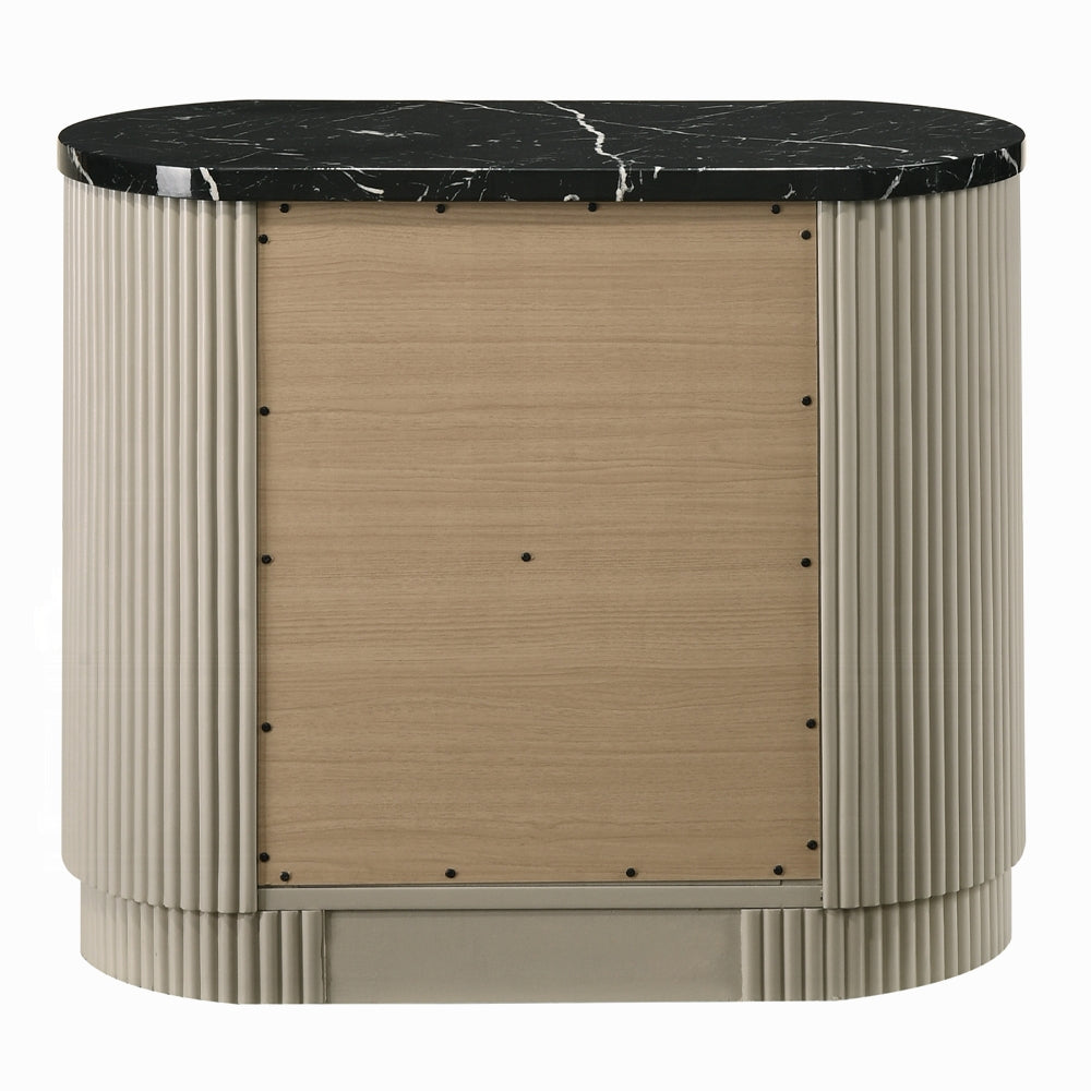 Rhone Luxury Chanel Night Stand - Greyish Beige