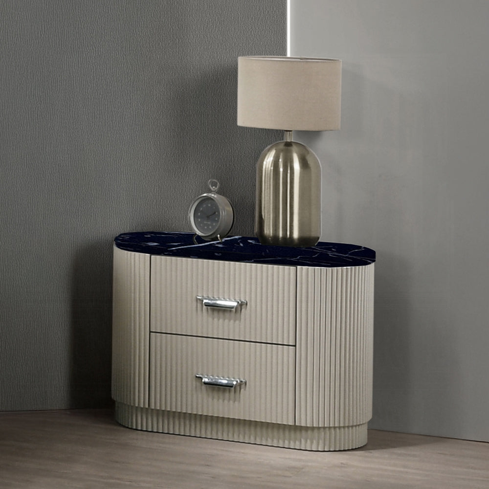 Rhone Luxury Chanel Night Stand - Greyish Beige