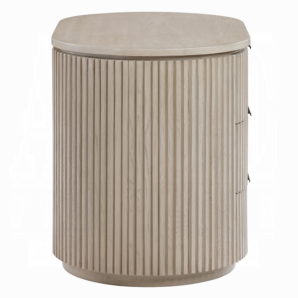 Chianti Luxury Chanel Night Stand w/USB Port - Light Oak