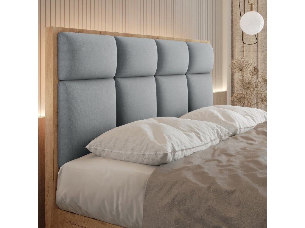 Selva Upholstered Lift Storage Platform Bed - Grey